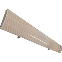 Mpc Marbella 1800w Radiatore a Infrarossi Per Esterno In Alluminio Da 1800w Bianco Nessuna Emissione Di Luce Elemento Riscaldante In Lega Alluminio Estruso Rivestimento Ceramico Bianco Ip65