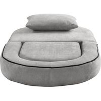 Canapé Modular Sectional Minimalist Chenille LIGHT GREY 101.00x90.00x41.00 ZIPSOFA