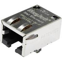BEL Stewart Connectors S811-1X1T-06-F MagJack 10/100Base-TX 4 Tab down S811-1X1T-06-F Presa orizzontale 10/100Base-TX P