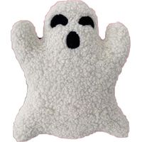 Coussin décoratif fantôme d'Halloween, coussin décoratif effrayant, parure de lit d'Halloween, peluche fantôme pour canapé-lit, fête de vacances, cadeau pour enfants (20 cm, 1 pièce)