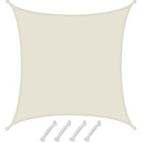 UPF50+ Tenda da sole UPF50+ Tenda UV 4x4 m quadrato Protezione solare beige