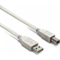 Câble USB A mâle/B mâle USB 2.0 - 3 m - blanc