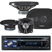 Pack Autoradio Caliber RCD122 75W x 4 + 4 haut parleurs XSound - 680W