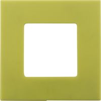 Plaque de finition encastrable vert anis – Système de clipsage rapide – Compatible mécanismes Clarys – Finition sans vis apparentes