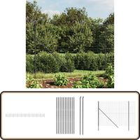Clôture en treillis métallique anthracite 1,4x25 m - Clôture Métal - Clôture Jardin - Clôture Rigide - Clôture Anthracite - Clôture Sécurité