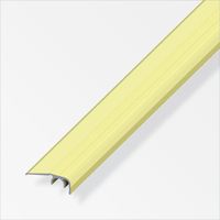alfer Abschluss-Profil 1 m, 32 x 12.5 mm Aluminium eloxiert messing Profil