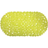 MSV Tapis Fond de baignoire PVC GALETS 39x99cm Vert