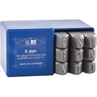 Schlagzahlen Stanzset DIN7353 Zahlenstanzer Schlagstempel 0-9 Schrifthöhe 10 mm