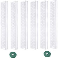 Tuteurs en mousse plastique empilables pour plantes grimpantes d'intérieur. Tuteurs transparents adaptés aux Monstera deliciosa.