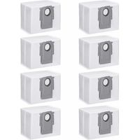 Lot de 8 Sacs à Poussière pour Roborock S7 / S7 MaxV Ultra / Q7+ / Q7 Max+,Roborock S7 Accessoires, Sacs À Poussière de Rechange pour Roborock S7 Station d'Aspiration H236