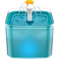 Fontaine à eau pour chat : Fontaine à eau pour chat - Fontaines à eau pour chats d'intérieur - Fontaines à eau pour chats de 2 L - Fontaine à eau pour animaux de compagnie - Ultra silencieuse
