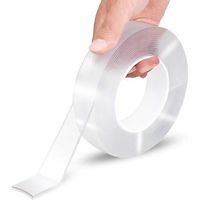 Ruban adhésif double face réutilisable Nano Tape transparent - 3M