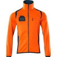 Mascot Fleecepullover mit Reißverschluss 19403 Gr. L hi-vis orange/dunkelpetroleum
