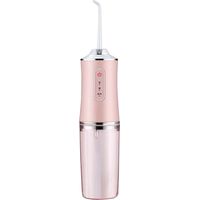 Appareil de nettoyage dentaire électrique à impulsions, à forte pression d'eau, pour le nettoyage des dents et le nettoyage des dents à domicile. Appareil de rinçage dentaire portable rose.