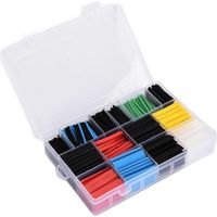 Assortiment de 580 gaines thermorétractables, gaines pour câbles électriques, gaines en polyoléfine