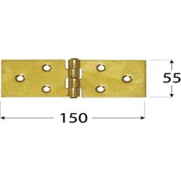 Penture domax hinge 8029 acier galvanisé 150x55 mm