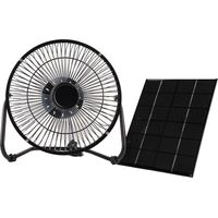 USB 8inch 2.5w 5W 5V Iron Cooling Fan - Solar Panel for Outdoor Traveling batterie externe