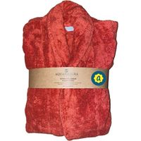 Peignoir en coton Bio, coloris paprika, Taille XL