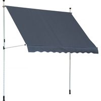 TrendLine Balkon Markise Dark grey, Breite 250 cm, Ausfall 130 cm Markisen