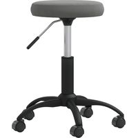 Tabouret de massage - Tabouret selle Tabouret Assise Velours Gris foncé BV404199 - BonneVie