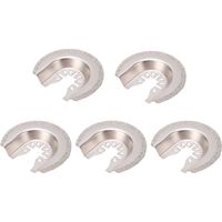 Jeffergarden Jeu de 5 lames de scie oscillantes universelles en carbure de diamant pour l'enlèvement de carrelage, de coulis, de béton et de maçonnerie