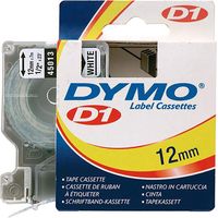 DYMO D1 45013 Couleur de ruban: blanc Couleur de police:noir 12 mm 7 m