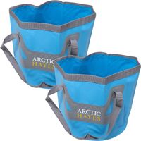 2x Arctic Hayes CWB20L Collapsible Compact Space Saving Folding 20 Litre Bucket