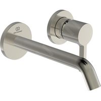 Ideal Standard Joy - Mitigeur de lavabo encastré, bec 180 mm, 2 trous, Silver Storm A7378GN
