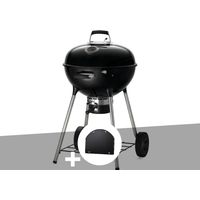 Barbecue à charbon Kettle Premium 57 cm + Plancha pour barbecue - Napoléon