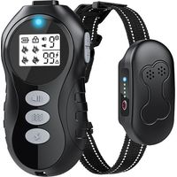 Waterdichte Elektrische Hondentraininghalsband met Telefoon en LED Zaklamp, Schok en Vibratiemodi