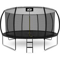 Aga SPORT EXCLUSIVE Trampolín 430 cm Negro + red de protección + escalera
