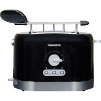Tostapane Black Inox 870W - Design Elegante e Compatto - TERMOZETA