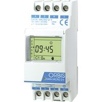 ORBIS Zeitschalttechnik DATA MICRO-2 + 230 V Hutschienen-Zeitschaltuhr digital 250 V/AC