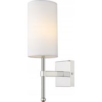 Cosmo Denver Wandleuchte mit Schirm Nickel, E14