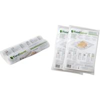 FoodSaver Kit 2 Rotoli Termosigillabili 28 cm x 5.5 m + 2 x 48 Sacchetti 20.3 x 29.2 cm per Macchine Sottovuoto Alimenti, Senza BPA