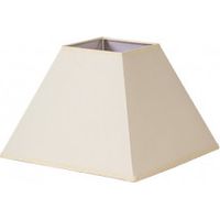 Lampenschirm Piramide Mezzo E27 beige 20dx10dx15h Popelin-Stoff