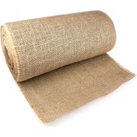 Chemin de table en jute naturel 30 cm x 10 m – Décoration vintage réutilisable – Bord surfilé pour éviter l'effilochage – Xichao - 30CMX10M