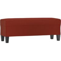 Banc d'entrée - Banc intérieur Rouge bordeaux 100x35x41 cm Similicuir fr9431 - Maison La Vie