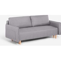 Canapé-lit 2 places style scandinave dossier inclinable Chara