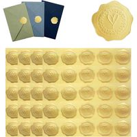 100pcsAutocollants de Sceaux d'Enveloppe de Coeur,Personnalisés Autocollants d'Invitations de Mariage Étiquettes de Sceaux de Relief Auto Adhésives pour des Faveurs Invitation,Stickers Mariage,