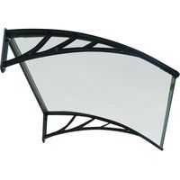 Pensilina Tettoia 150x100 cm in Metacrilato Trasparente Bauer