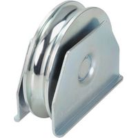 Metalideal Galet support latéral gorge ronde - Haute charge - Diamètre 120 mm