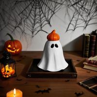 Brûleur d'encens fantôme d'Halloween, orné de citrouilles et de fantômes de sorciers, décoration de table unique et originale, cadeau idéal, style citrouille