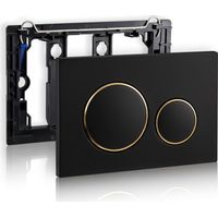 Geberit Sigma20 Betätigungsplatte für 2-Mengen-Spülung: Schwarz, Gold (115.882.KM.1-gold)