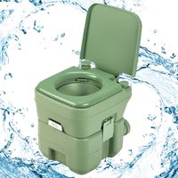 Goplus – Toilette chimique portable 20L – Réservoir détachable 12L – Dimensions 42x36x43cm – Idéale pour camping et chantiers