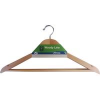 Lot de 3 cintres profilés en bois écologique FSC 43,5x22,5cm-14mm