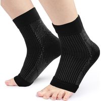 Chaussette de protection cheville haute élasticité soutien pression, Brace cheville soulagement, Lot de 2 tailles L XL