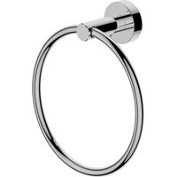 Britton Hoxton Towel Ring Chrome Finish Round Modern Style Bathroom Accessory