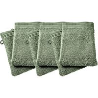 Lot de 6 gants de toilette éponge "Spa" 15 x 21 cm / 400 gr/m² - "Spa" Romarin