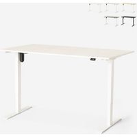 Höhenverstellbarer elektrischer Schreibtisch für Büro- und Designstudio Standwalk 160x80 - Weiß